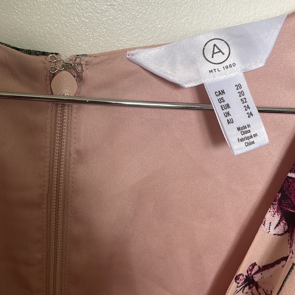 beautiful Floral Pink Wrap Flirty Feminine Maxi Dress - Picture 4 of 6